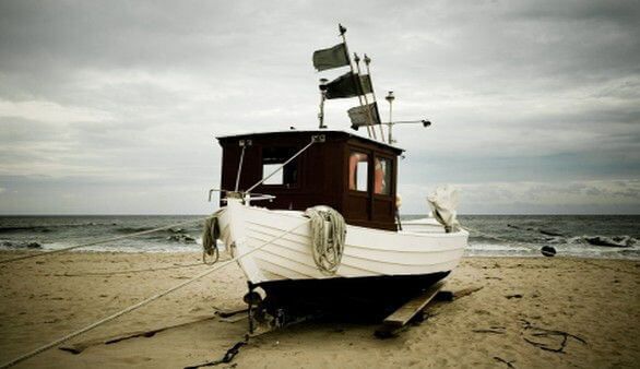 Fischerboot in Grömitz