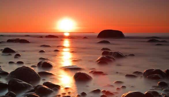 Sonnenuntergang auf Rügen