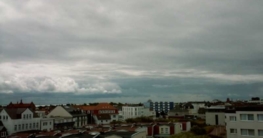 Norderney Ein Ausschnitt der Stadt Norderney fotografiert von einer höheren Düne