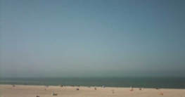 Blick auf den Badestrand auf Spiekeroog